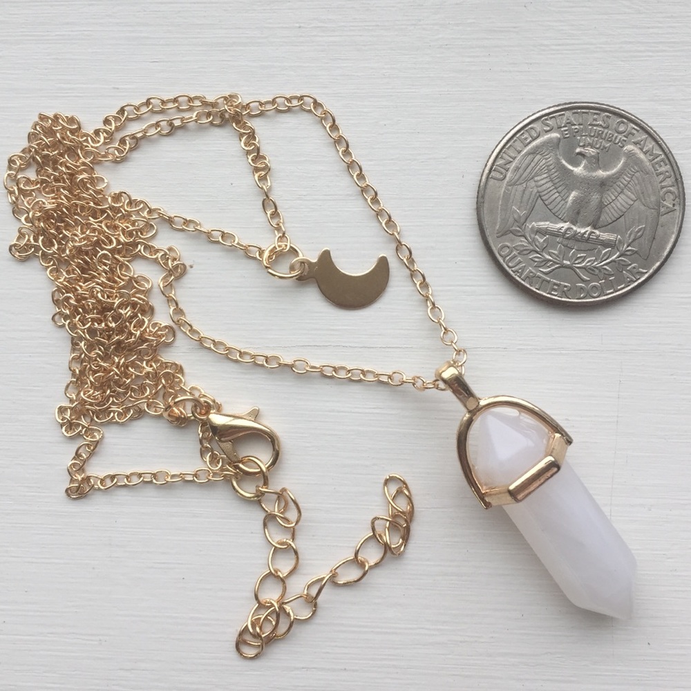 ⚜️[𝟯/$𝟭𝟴]⚜️2 Layered Crystal Moon Choker NEW - Picture 5 of 7